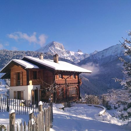 Magnifique Chalet Valerie 5 Chambres A Coucher & Vue Unique Gryon Exterior foto