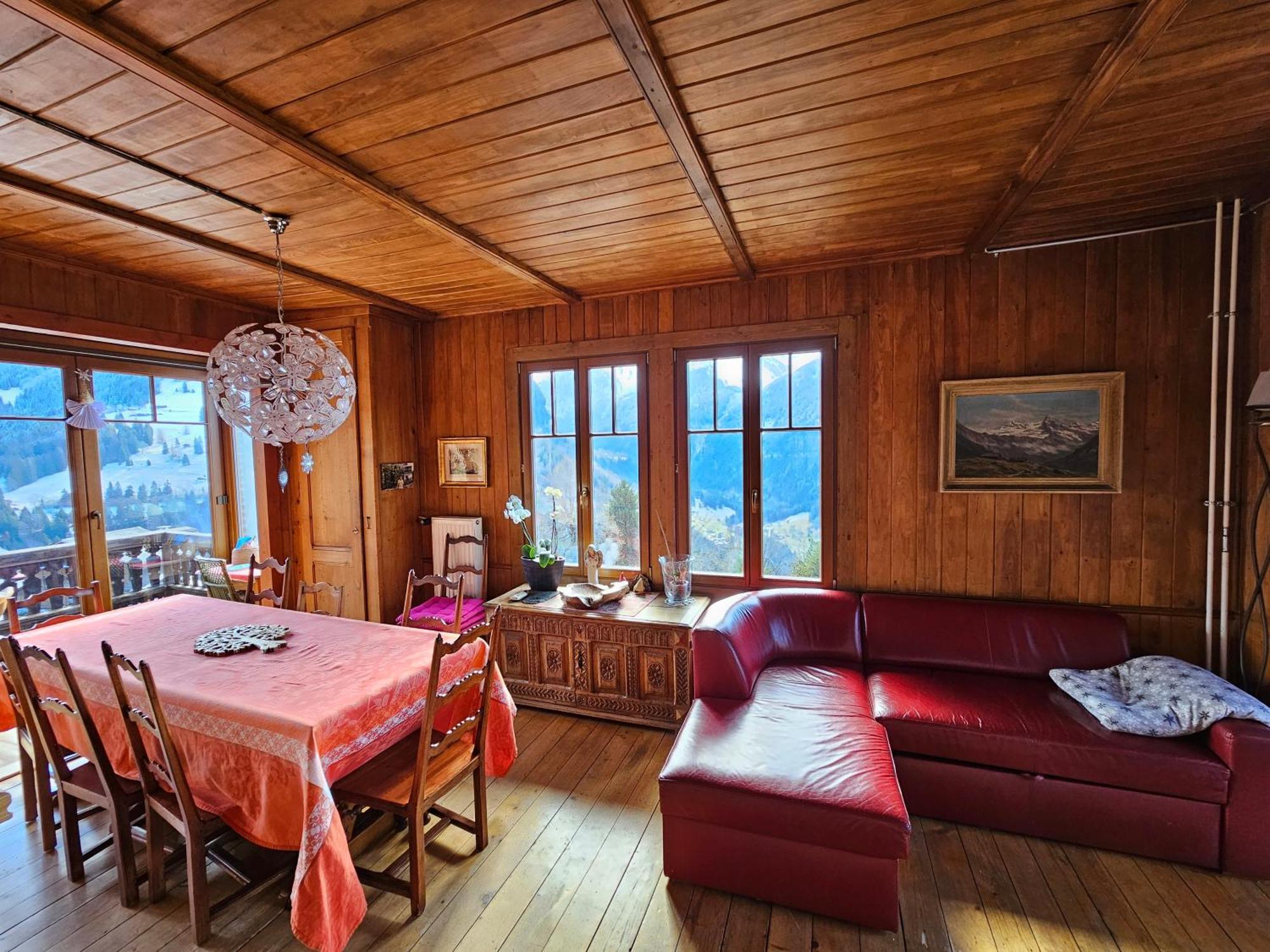 Magnifique Chalet Valerie 5 Chambres A Coucher & Vue Unique Gryon Exterior foto