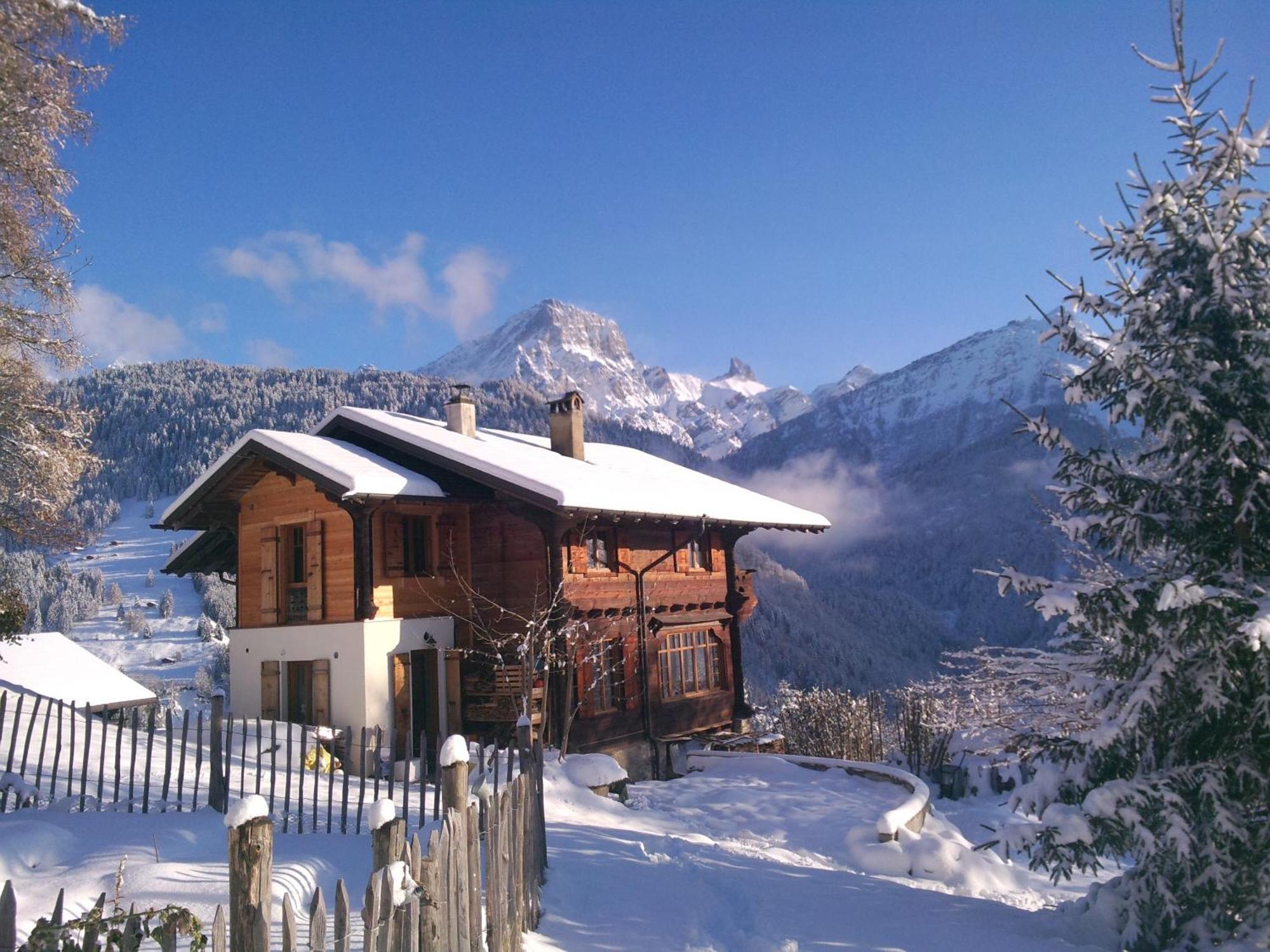 Magnifique Chalet Valerie 5 Chambres A Coucher & Vue Unique Gryon Exterior foto